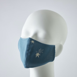 RITOFU 絽　夏着物マスク　紺１ 6枚目の画像