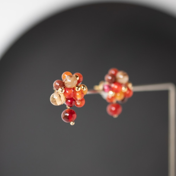 【メルマガ&特集掲載】espoir - 日本製ヴィンテージガラスのカラフル耳飾り 7枚目の画像
