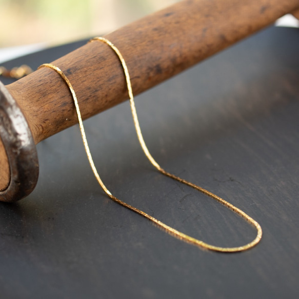 [已售出 200 多條！ ] 可調長度 24k 金 GP 蛇鏈項鍊（可依您想要的長度製作！） 第1張的照片