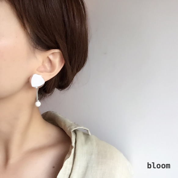 summer white 【14kgf pierces or earlings】 第2張的照片