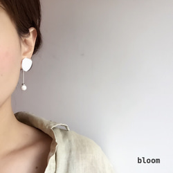 summer white 【14kgf pierces or earlings】 第3張的照片