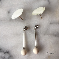 summer white 【14kgf pierces or earlings】 第4張的照片