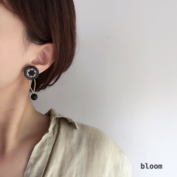 dazzling 14kgf 2way pierces or earlings 第2張的照片