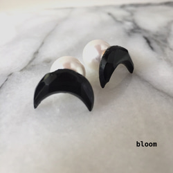 the cressent 14kgf or magnet earlings (2way) 第2張的照片