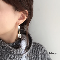 icy leaves (quarts) 14kgf pierces or earlings 第2張的照片