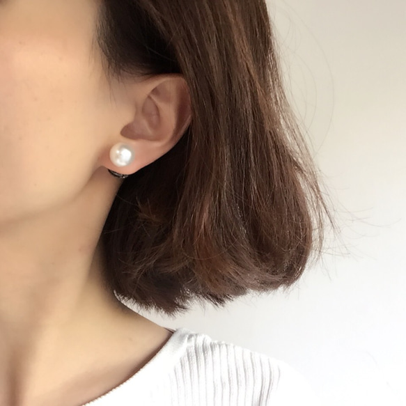 shine (14kgf 2way pierces or magnetic earrings) 第4張的照片