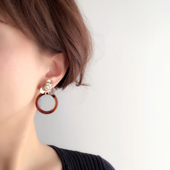 bloom bloom (14kgf pierces or earrings) 第3張的照片