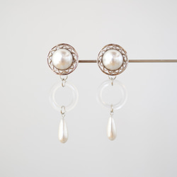 silver moon 14kgf 2way pierces or earrings 第2張的照片