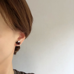 flame 14kgf 2way pierces or earrings 第4張的照片