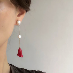 flamingo 14kgf pierces or earrings 第6張的照片