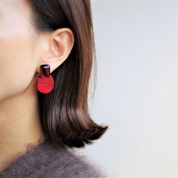 agat round 14kgf 2way pierces or earrings 第3張的照片