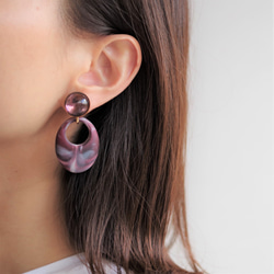 violet rings 14kgf 2way pierces or earrings 第2張的照片