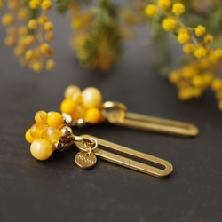 mimosa [a] 14kgf 2way pierces or earrings 第2張的照片