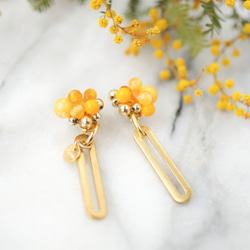 mimosa [a] 14kgf 2way pierces or earrings 第4張的照片