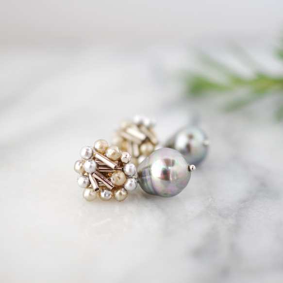 sparkling 14kgf pierces or earrings 第2張的照片