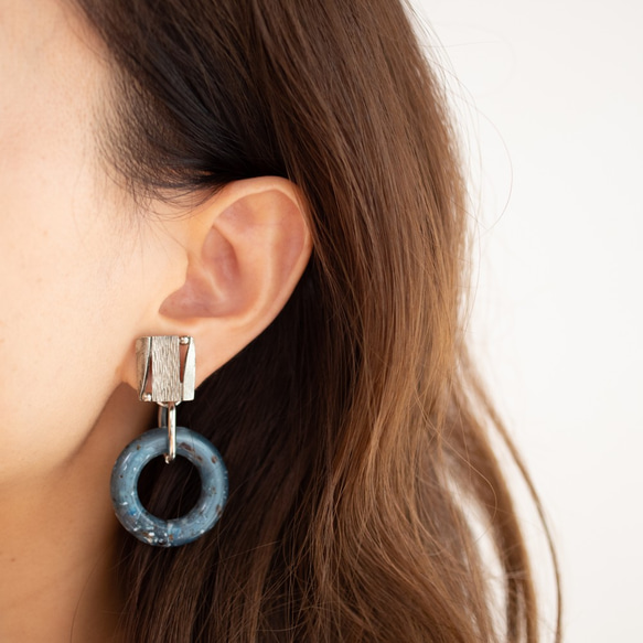 midnight moon 14kgf 2way pierces or earrings 第2張的照片