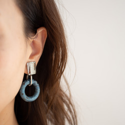 midnight moon 14kgf 2way pierces or earrings 第3張的照片