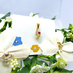 小さなお花のペンダントヘッド　ホムポム 4枚目の画像