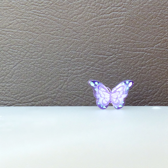 20h001蝶のヘアピン ホムポム 4枚目の画像