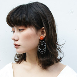 E-38 pierce/earring(orange) 1枚目の画像
