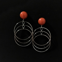 E-38 pierce/earring(orange) 2枚目の画像