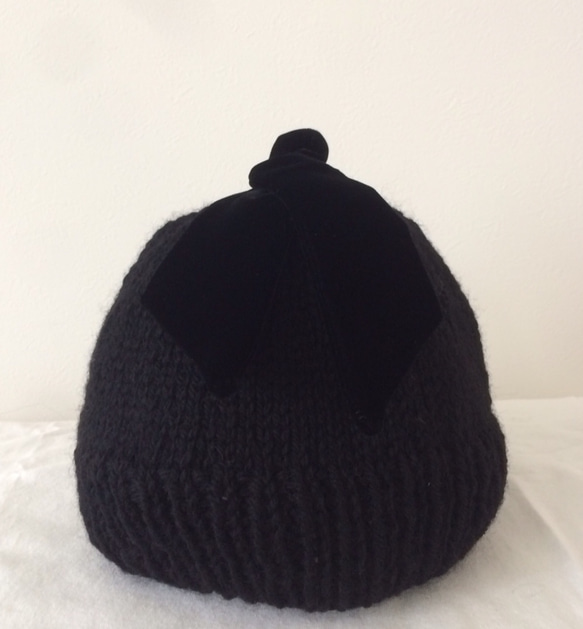OTONAニット帽　（ブラック） 3枚目の画像