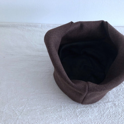 "bien" ウール帽　ブラウン（2018.新色）　（受注商品） 5枚目の画像