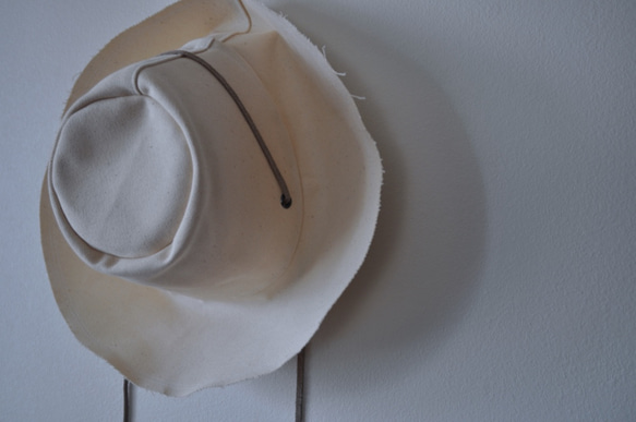 Haut コットン夏帽子　ナチュラル　（ご依頼から3〜5週間にてお届け 7枚目の画像