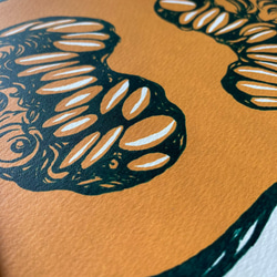 【シルクスクリーン】季節を感じるポスターカレンダー（10月分 "かぼちゃ"）【手刷り】 2枚目の画像