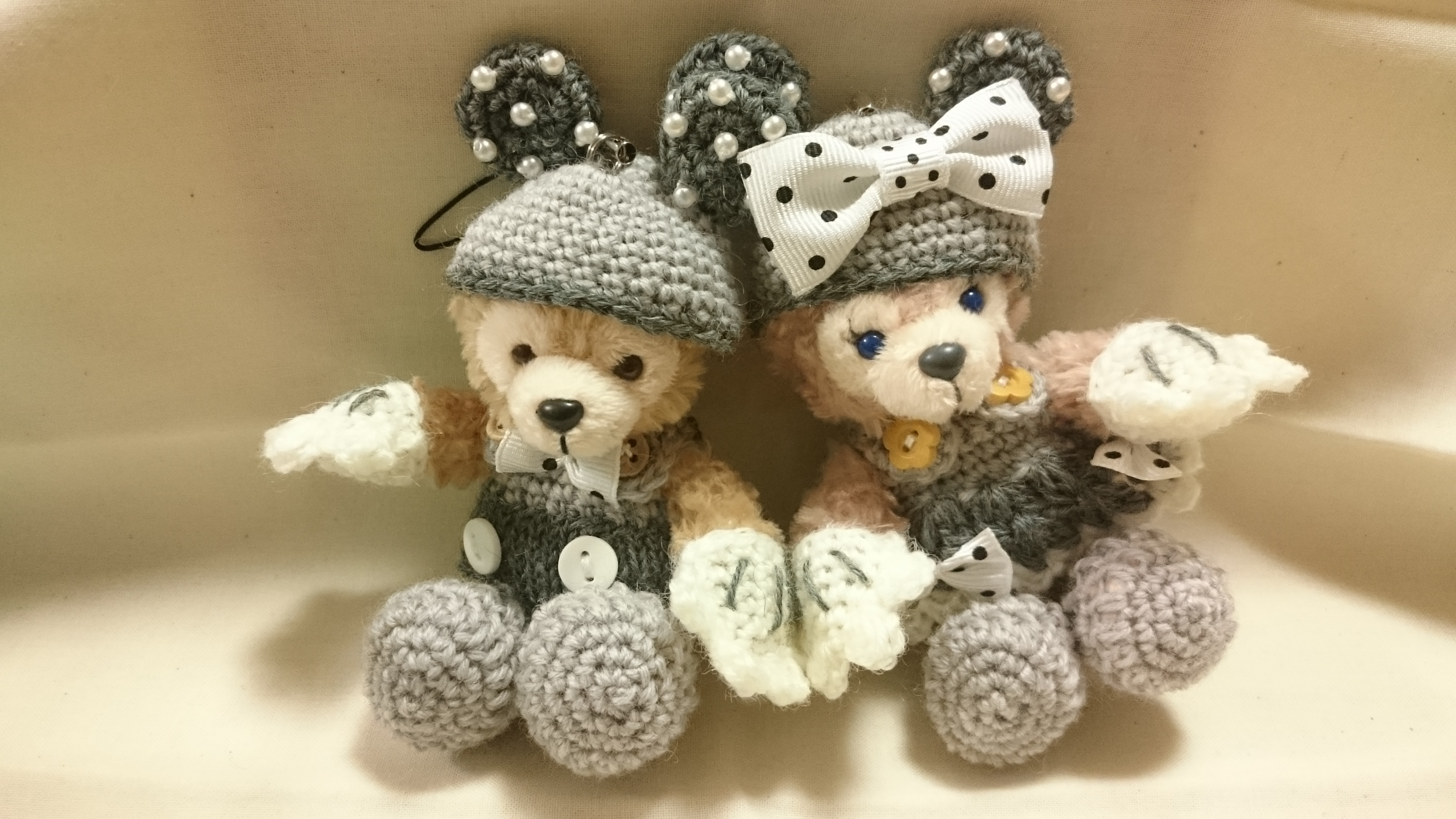 ダッフィー 約15cm ミッキー風ストラップ