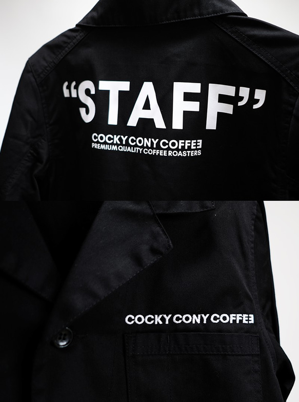 【送料無料】 COCKY CONNY COFFEE STAFF スプリングコート（ブラック） 9枚目の画像