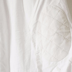 エルボーパッチ オックスフォード ボタンダウンシャツ （ホワイトキルティング） XLサイズ 3枚目の画像