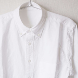 エルボーパッチ オックスフォード ボタンダウンシャツ （ホワイトキルティング） XLサイズ 4枚目の画像
