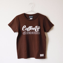 ２色展開 Tシャツ コーヒー＆チーズケーキ 1枚目の画像