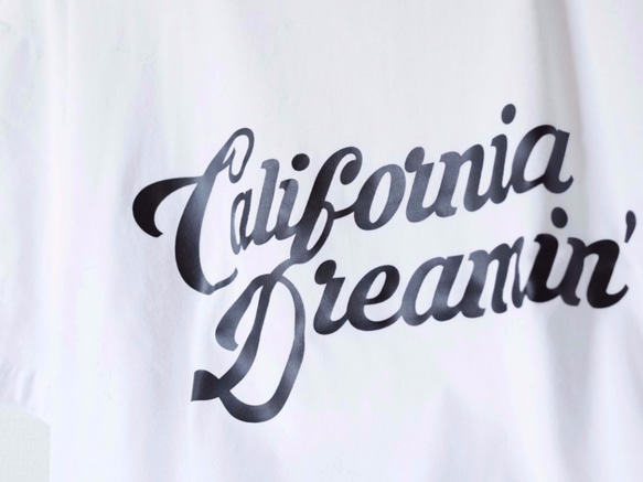 Tシャツ California Dreamin' （ホワイト） 2枚目の画像