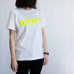 【２色展開】 Tシャツ ARMY （ホワイト/ブラック） 2枚目の画像