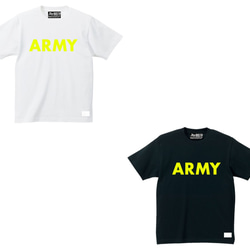 【２色展開】 Tシャツ ARMY （ホワイト/ブラック） 4枚目の画像