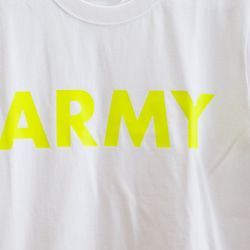 【２色展開】 Tシャツ ARMY （ホワイト/ブラック） 3枚目の画像