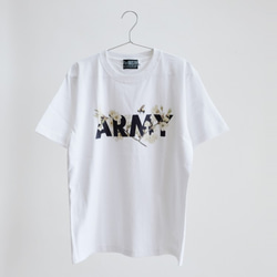 Tシャツ ARMY-PLUM （ホワイト） 2枚目の画像