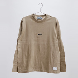 ロングスリーブTシャツ カフェラテ （サンドカーキ） 1枚目の画像