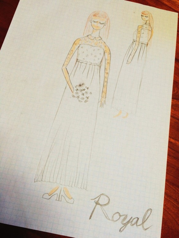 ウェディングドレス（ロイヤル）レースセット　wedding dress ーroyal lace setー 5枚目の画像