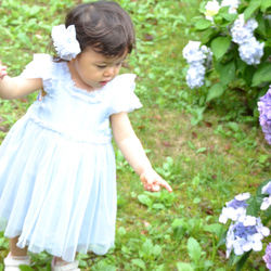 お姫さまみたいなふりふりドレス　80サイズ 1枚目の画像