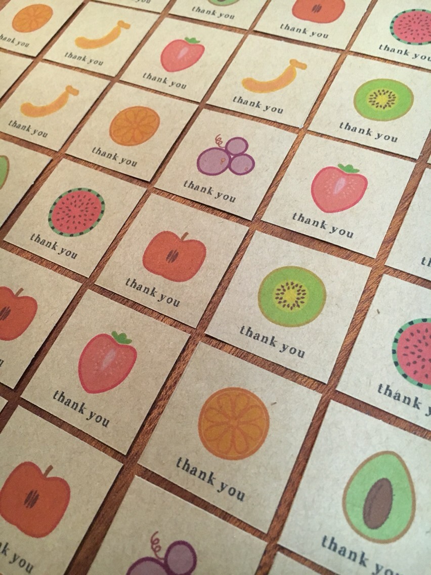 ジューシー！スムージーレシピのサンキューシール 45枚 シール socie  