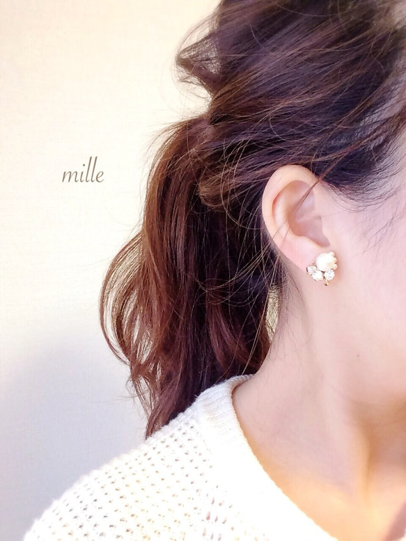 cottonpearl bijoupierce／earring 2枚目の画像