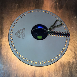 ゴールゼロ　ライトハウスマイクロ・フラッシュ用　レザージャケット＆穴装飾レザーシェードセット 5枚目の画像