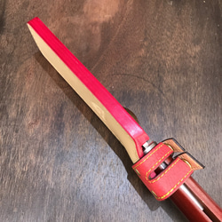受注製作　鉈　ナイフ　斧　包丁他　シース　ケース　カバー　手縫い　真鍮コンチョ仕様可能　（画像：ナタ用　参考品） 3枚目の画像