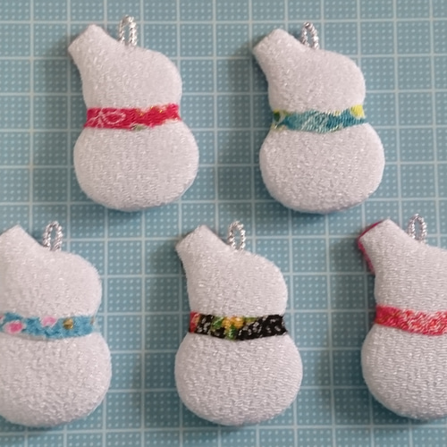 ゆきだるま(⌒‐⌒) 鈴付【根付け ストラップ】 キーホルダー Mint