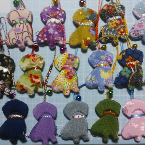 イヌU^ェ^U達 Ⅷ ―ミニチュアダックスフント― 鈴付【根付け ストラップ