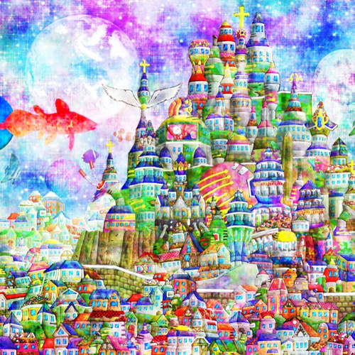 幻想世界2 A4 絵画 ヒロシ・ド・クレヨン 通販 1515761|Creema 幻想世界2 A4 絵画 ヒロシ・ド・クレヨン 通販 1515761|Creema