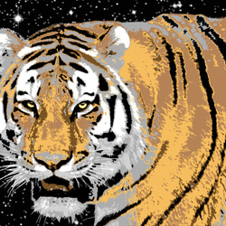 油絵　虎 油絵 虎 - メルカリ